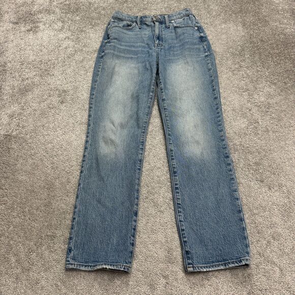 Madewell Denim - Madewell High Rise Slim Fit Boyfriend Denim Jeans Womens 27 Blue Medium Wash L29